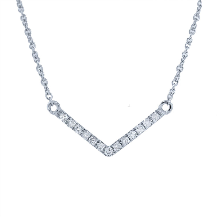 0.05ct 14k White Gold Diamond Pendant