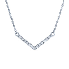 0.05ct 14k White Gold Diamond Pendant