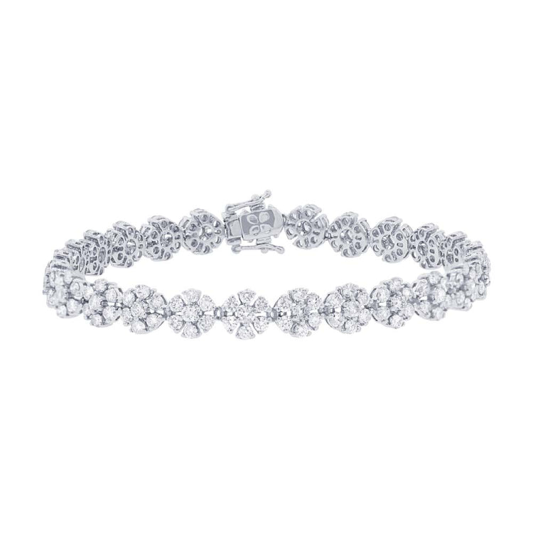6.68ct 18k White Gold Diamond Lady's Bracelet