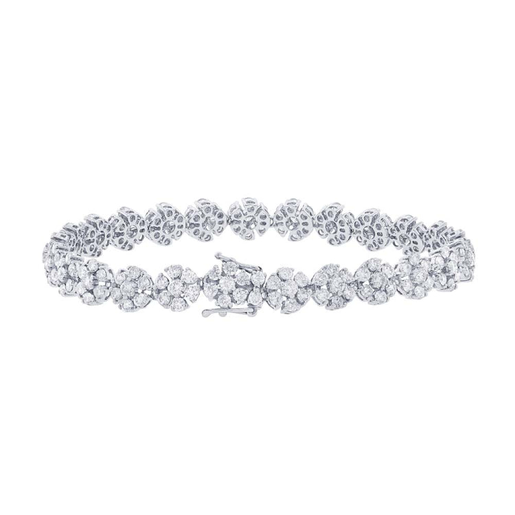 6.68ct 18k White Gold Diamond Lady's Bracelet