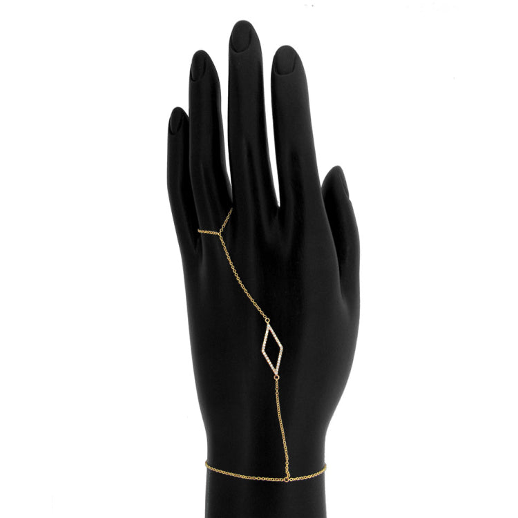 0.12ct 14k Yellow Gold Diamond Lady's Bracelet