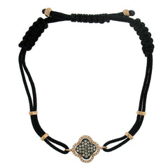 0.40ct 14k Rose Gold White & Champagne Diamond Bracelet