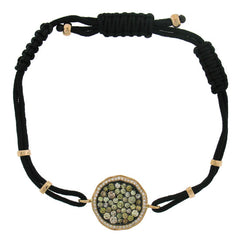 1.25ct 14k Rose Gold White & Multi-color Diamond Bracelet