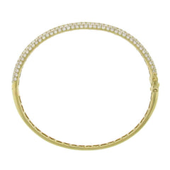 5.25ct 14k Yellow Gold Diamond Bangle