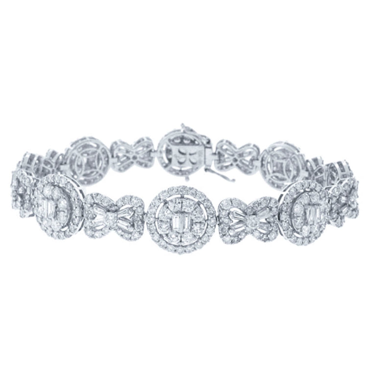 9.07ct 18k White Gold Diamond Lady's Bracelet