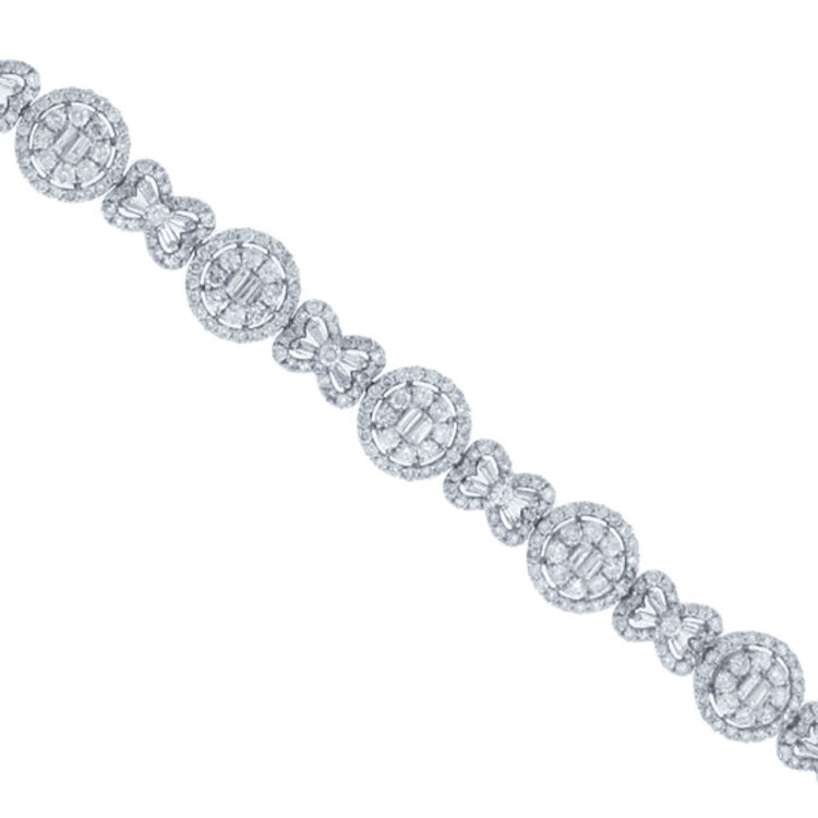 9.07ct 18k White Gold Diamond Lady's Bracelet