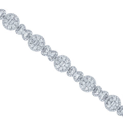 9.07ct 18k White Gold Diamond Lady's Bracelet
