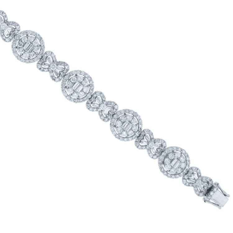 9.07ct 18k White Gold Diamond Lady's Bracelet