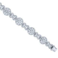 9.07ct 18k White Gold Diamond Lady's Bracelet