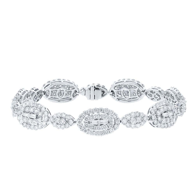 7.58ct 18k White Gold Diamond Lady's Bracelet