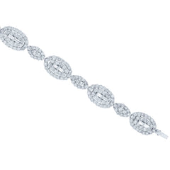 7.58ct 18k White Gold Diamond Lady's Bracelet