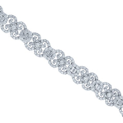 10.02ct 18k White Gold Diamond Lady's Bracelet