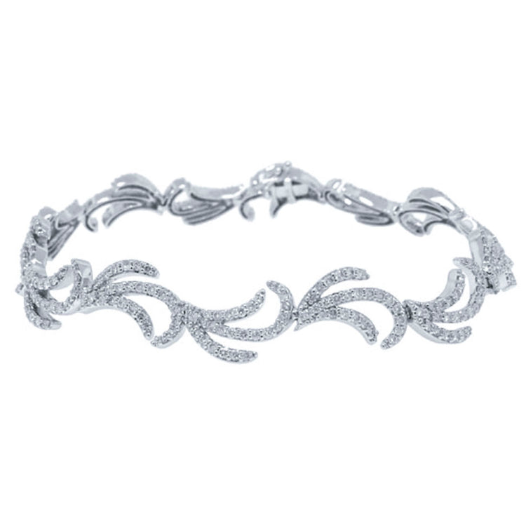 2.75ct 14k White Gold Diamond Bracelet