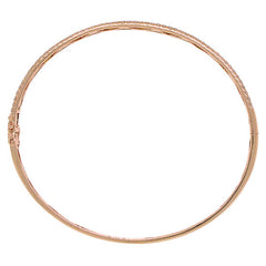 1.96ct 14k Rose Gold Diamond Bangle