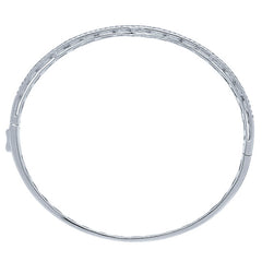 1.85ct 14k White Gold Diamond Bangle