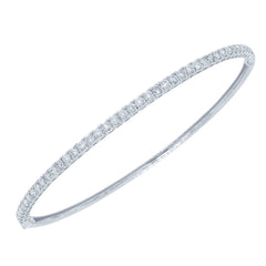 0.93ct 18k White Gold Diamond Bangle