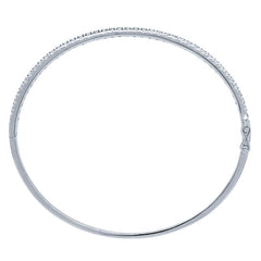 0.90ct 14k White Gold Diamond Bangle