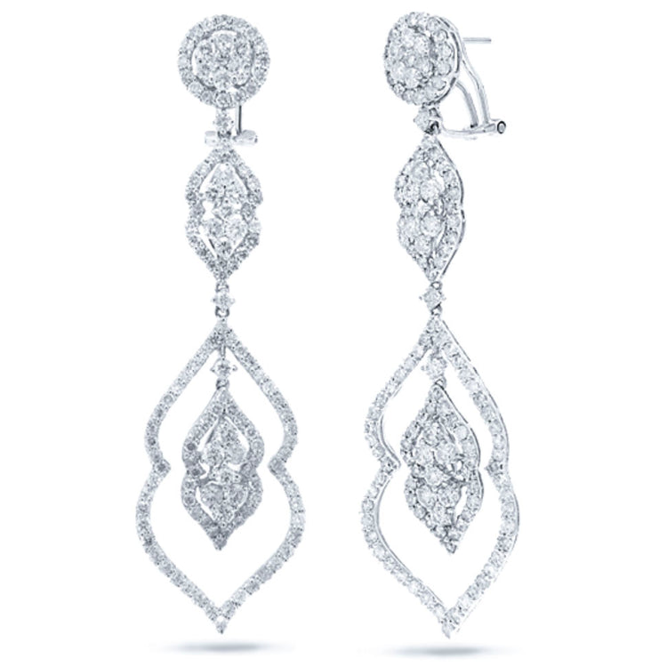 5.60ct 18k White Gold Diamond Earring