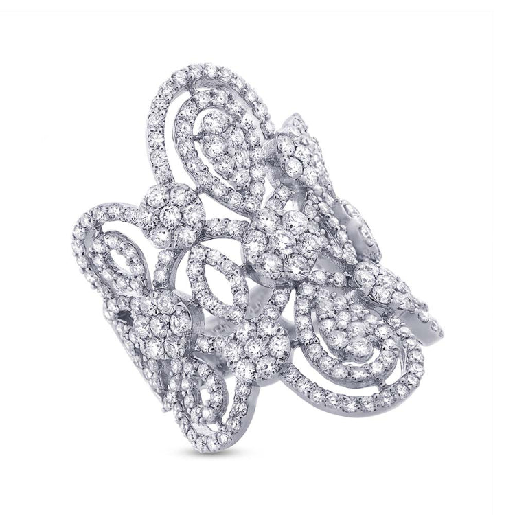 4.43ct 18k White Gold Diamond Lady's Ring