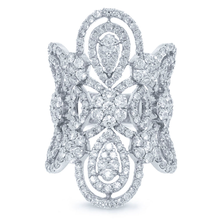 4.43ct 18k White Gold Diamond Lady's Ring