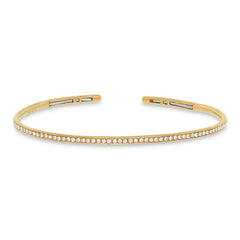0.50ct 14k Yellow Gold Diamond Bangle