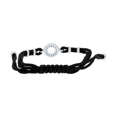 0.09ct Diamond & 0.20ct Blue Sapphire 14k White Gold Bracelet