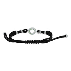 0.09ct Diamond & 0.20ct Green Garnet 14k White Gold Bracelet