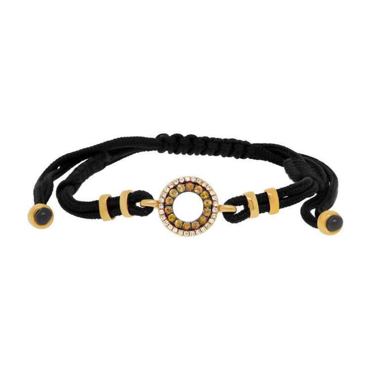 0.09ct Diamond & 0.20ct Yellow Sapphire 14k Yellow Gold Bracelet