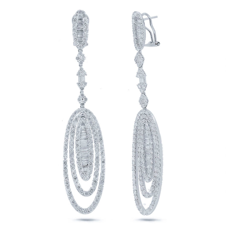 9.41ct 18k White Gold Diamond Earring