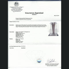 9.41ct 18k White Gold Diamond Earring