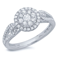 0.65ct 14k White Gold Diamond Lady's Ring