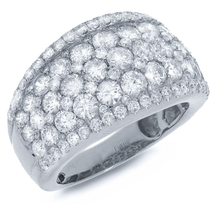3.40ct 14k White Gold Diamond Lady's Ring