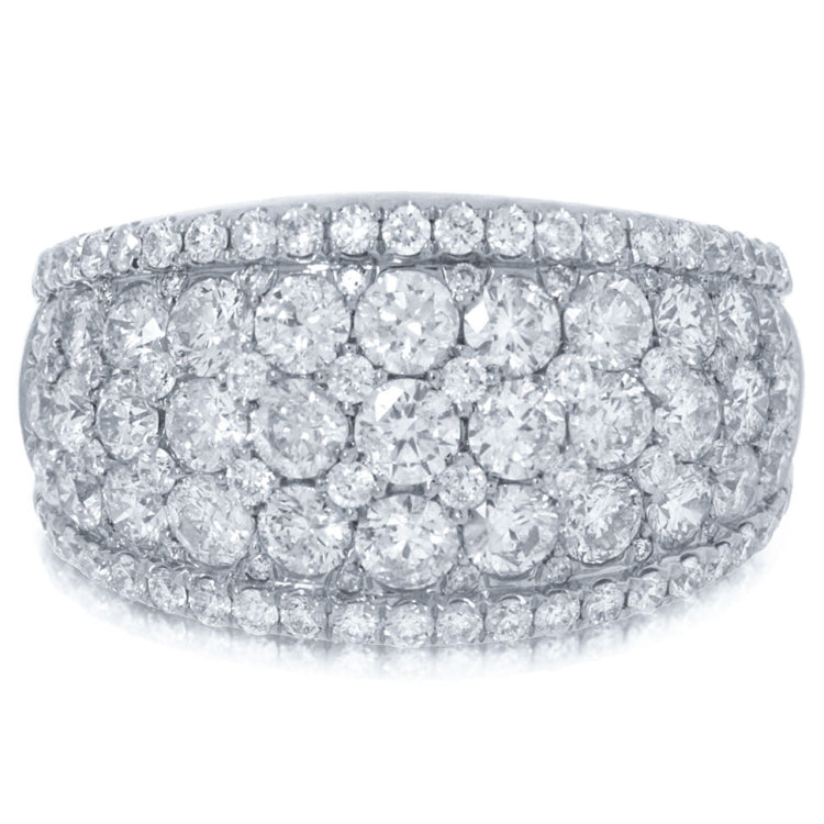 3.40ct 14k White Gold Diamond Lady's Ring