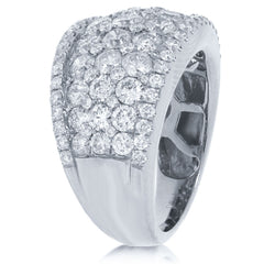 3.40ct 14k White Gold Diamond Lady's Ring