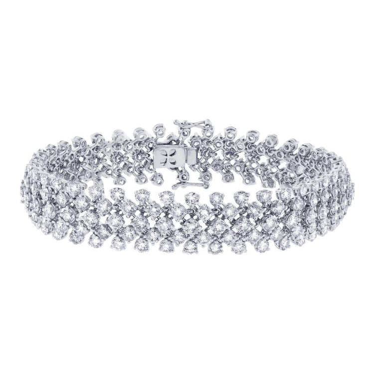 13.94ct 18k White Gold Diamond Lady's Bracelet