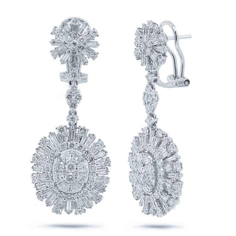 4.82ct 18k White Gold Diamond Earring