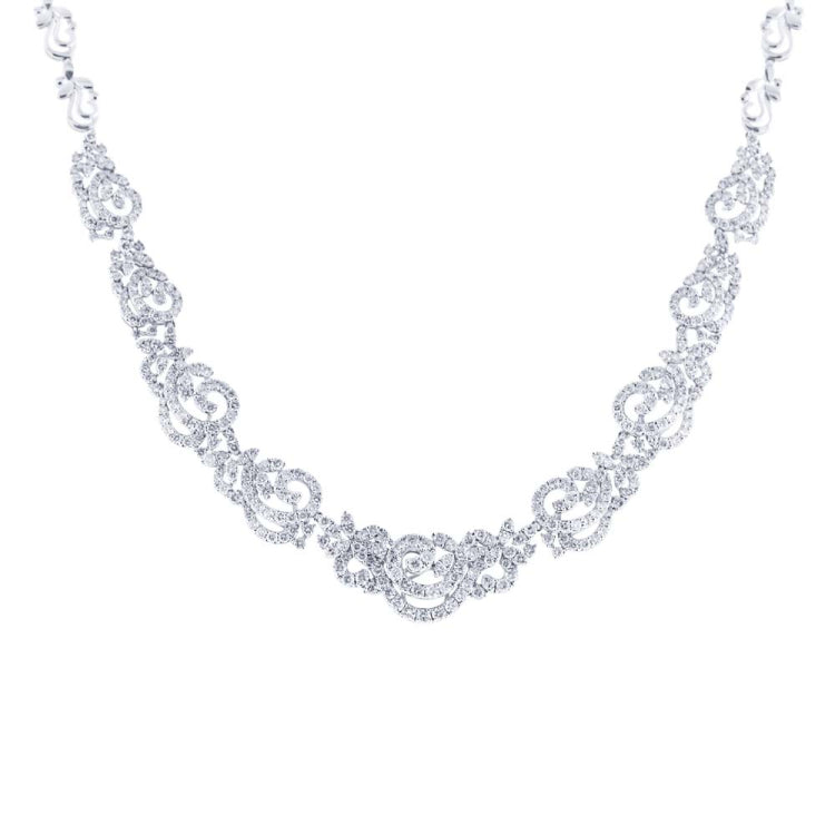 15.06ct 18k White Gold Diamond Necklace