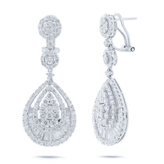 4.85ct 18k White Gold Diamond Earring