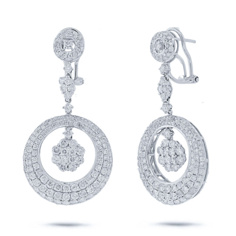 4.80ct 18k White Gold Diamond Earring