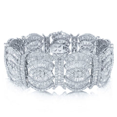 26.71ct 18k White Gold Diamond Lady's Bracelet