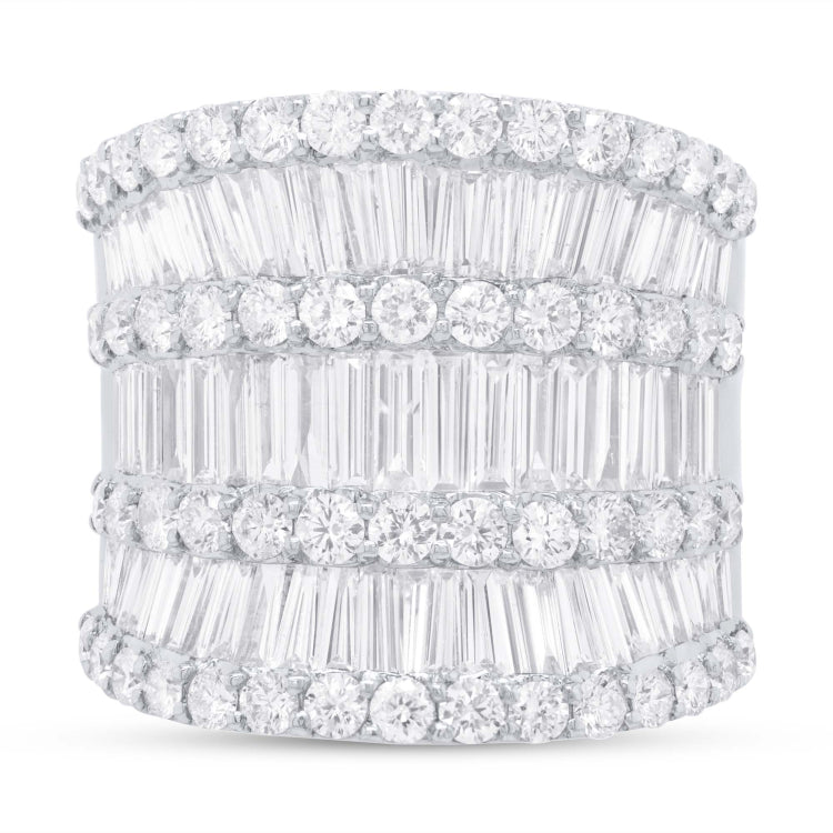 4.82ct 18k White Gold Diamond Lady's Ring