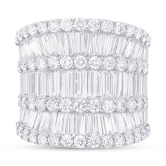 4.82ct 18k White Gold Diamond Lady's Ring