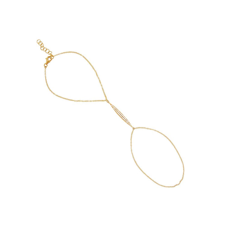 0.17ct 14k Yellow Gold Diamond Lady's Bracelet