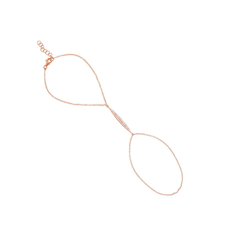 0.17ct 14k Rose Gold Diamond Lady's Bracelet