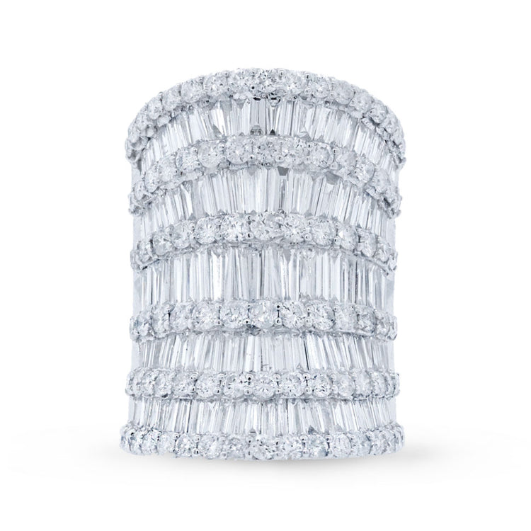 7.28ct 18k White Gold Diamond Lady's Ring