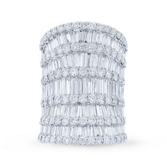 7.28ct 18k White Gold Diamond Lady's Ring