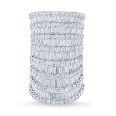 7.78ct 18k White Gold Diamond Lady's Ring