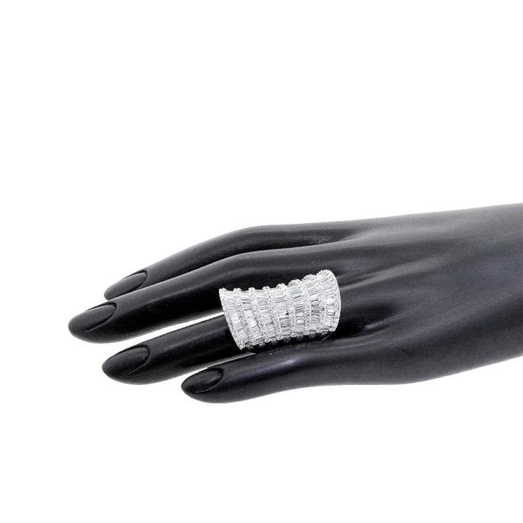 7.78ct 18k White Gold Diamond Lady's Ring