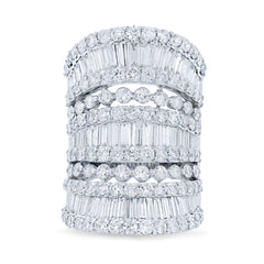 7.19ct 18k White Gold Diamond Lady's Ring
