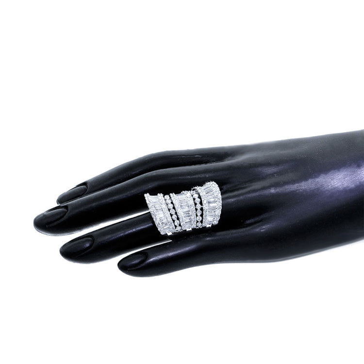 7.19ct 18k White Gold Diamond Lady's Ring